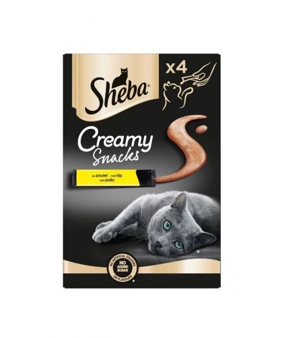 Sheba Creamy Snacks Pollo 4x12g Sheba Creamy Snacks Pollo 4x12g